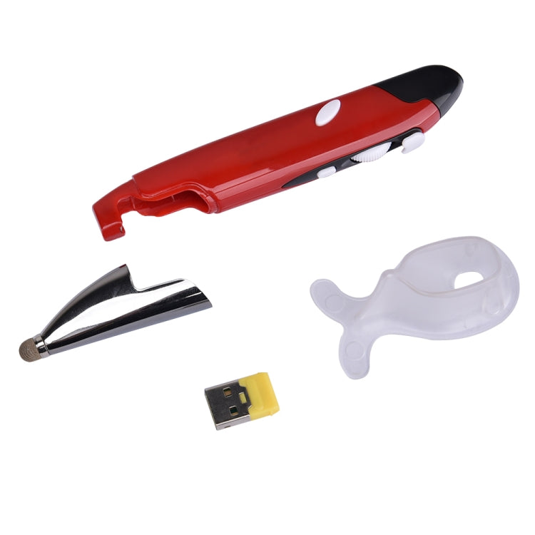 PR-06 4-keys Smart Wireless Optical Mouse with Stylus Pen Function, Red, Grey, Blue