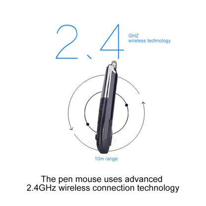 PR-08 6-keys Smart Wireless Optical Mouse with Stylus Pen & Laser Function, Laser Function Black, Laser Function Grey, Laser Function Blue, Laser Function Red, Laser Function White
