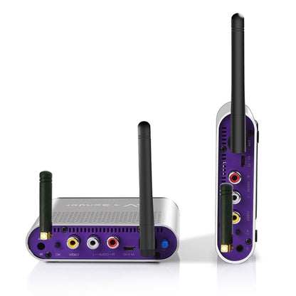 Measy AV230 2.4GHz Wireless Audio / Video Transmitter and Receiver with Infrared Return Function, Transmission Distance: 300m, EU Plug, AV230 Silver