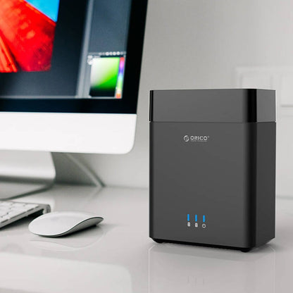 ORICO DS200U3 3.5 inch 2 Bay Magnetic-type USB 3.0 Hard Drive Enclosure with Blue LED Indicator, USB 3.0