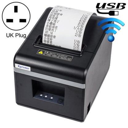 Xprinter N160II USB+WIFI Interface 80mm 160mm/s Automatic Thermal Receipt Printer, UK Plug, USB+WIFI Interface, UK Plug, USB+WIFI Interface, US Plug, USB+WIFI Interface, EU Plug