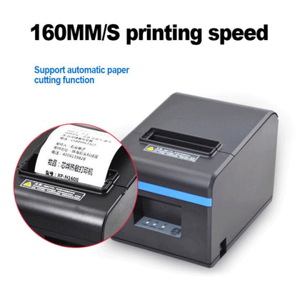 Xprinter N160II USB+WIFI Interface 80mm 160mm/s Automatic Thermal Receipt Printer, UK Plug, USB+WIFI Interface, UK Plug, USB+WIFI Interface, US Plug, USB+WIFI Interface, EU Plug