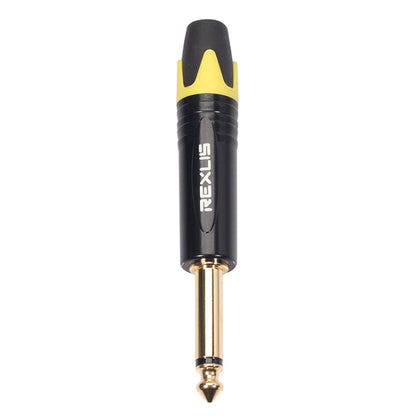 10 PCS TC202 6.35mm Gold-plated Mono Sound Welding Audio Adapter Plug