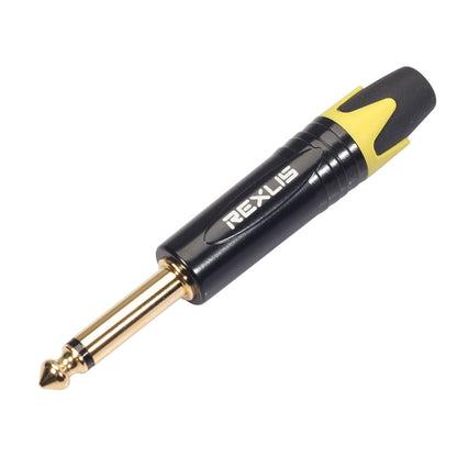 10 PCS TC202 6.35mm Gold-plated Mono Sound Welding Audio Adapter Plug