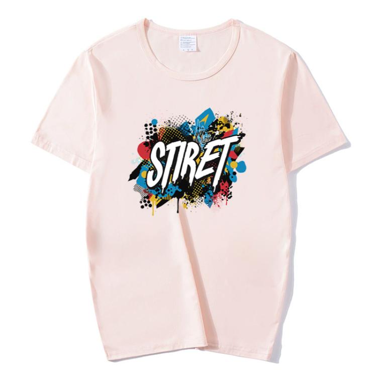 Round Neck Modal Short Sleeve T-shirt Custom Made Print Your Demand, Size: L, L, POD T-shirt