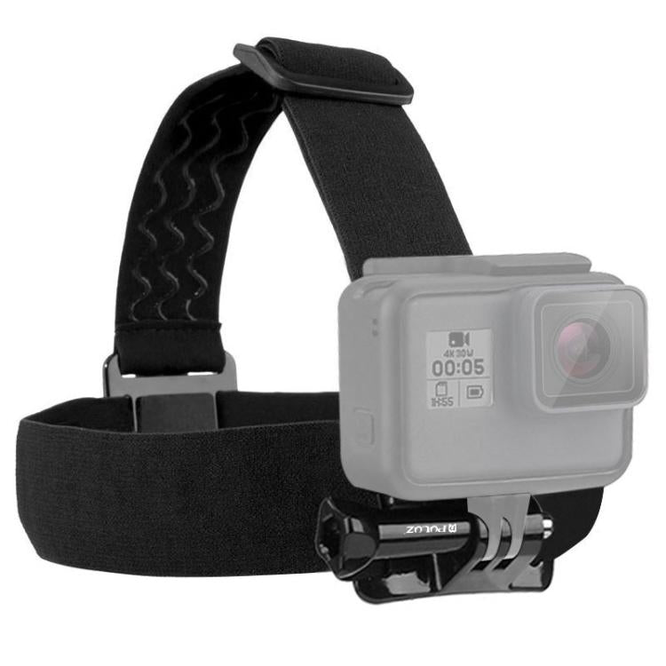 PULUZ Elastic Mount Belt Adjustable Head Strap for GoPro, Insta360 ONE R, DJI Osmo Action and Other Action Cameras, Head Strap