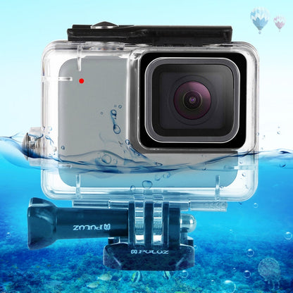 PULUZ 45m Underwater Waterproof Housing Diving Case for GoPro HERO7 Silver / HERO7 White, with Buckle Basic Mount & Screw, For HERO7