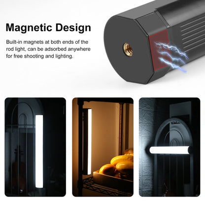 PULUZ 30cm Photo Handheld Full Color RGB Stick Light Magnetic LED Fill Light, 30cm Magnetic LED Fill Light