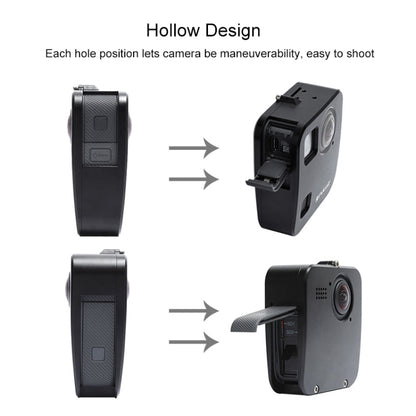 PULUZ for GoPro Fusion Housing Shell CNC Aluminum Alloy Protective Cage with Basic Mount & Lens Caps, For GoPro Fusion