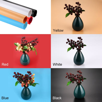 PULUZ Photography Background PVC Paper Kits for Studio Tent Box, Size: 121cm x 58cm, Backdrop 60cm(Blue), Backdrop 60cm(Red), Backdrop 60cm(W)