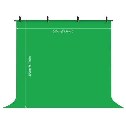 PULUZ 2x2m T-Shape Photo Studio Background Support Stand Backdrop Crossbar Bracket Kit with Clips, 2 x 2m Bracket Kit