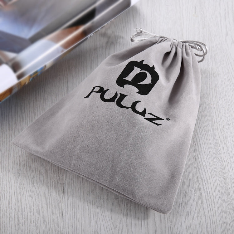 PULUZ Storage Bag with Stay Cord for GoPro, Insta360, DJI and Other Action Cameras Accessories, Flannel Bag, Size: 24.5cm x 20.5cm