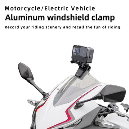 PULUZ Motorcycle Windshield Clip Bracket Camera Mount, Windshield Clip II