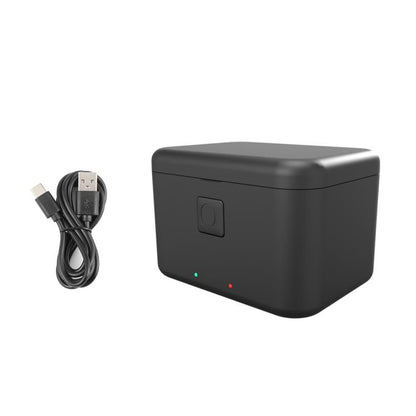 For Insta360 X5 PULUZ Dual-Batteries Charging Box Battery & Memory Card Storage Case, For Insta360 X5 Batteries Charging Box