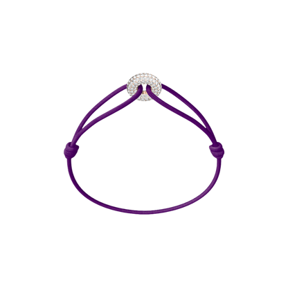 Mini Rose Soho Pavé Cord Bracelet