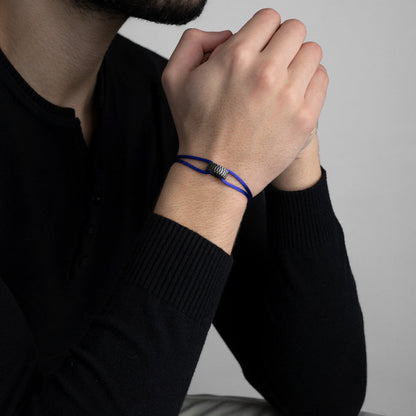 Carbon Regent Cord Bracelet