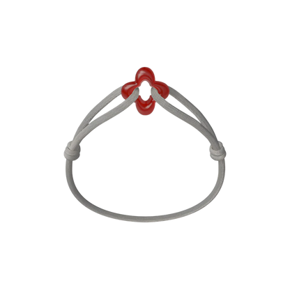 Red Clover Cord Bracelet
