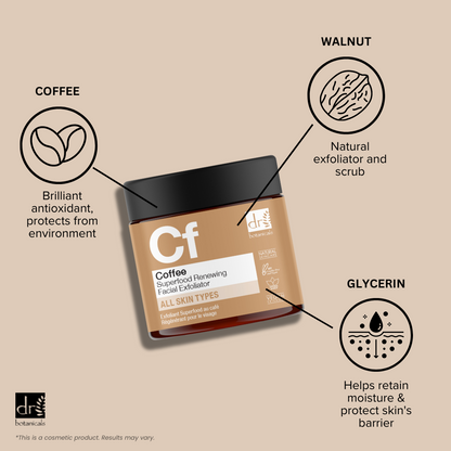 Coffee Superfood Renewing Facial Exfoliator 60ml