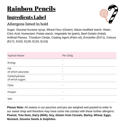 Rainbow Pencils