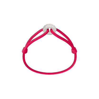 Rose Soho Pavé Cord Bracelet