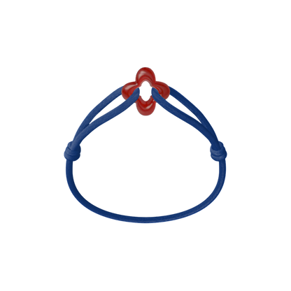 Red Clover Cord Bracelet