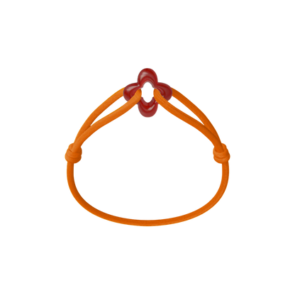 Red Clover Cord Bracelet