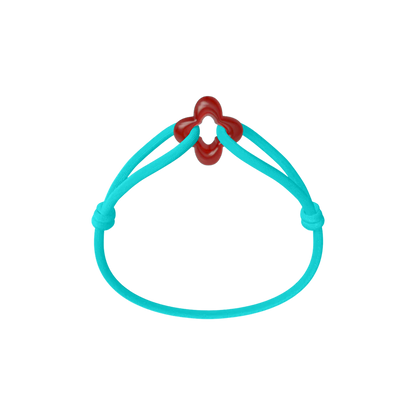 Red Clover Cord Bracelet