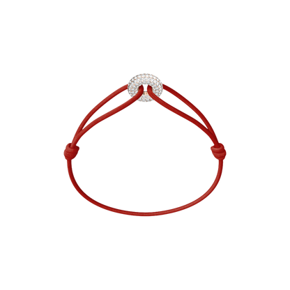 Mini Rose Soho Pavé Cord Bracelet