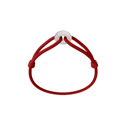 Rose Soho Pavé Cord Bracelet