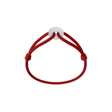 Silver Soho Pavé Cord Bracelet