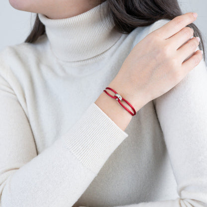 Silver Soho Diamond Cord Bracelet