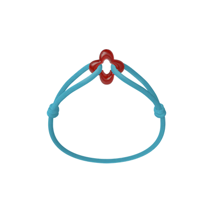 Red Clover Cord Bracelet