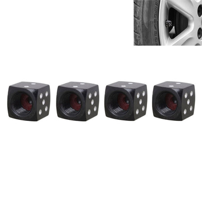 Universal 8mm Dice Style Aluminium Alloy Car Tire Valve Caps, Pack of 4, Dice Style 4, Dice Style, Dice Shape 5, Dice Style 5, Dice Style  5