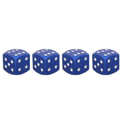 Universal 8mm Dice Style Aluminium Alloy Car Tire Valve Caps, Pack of 4, Dice Style 4, Dice Style, Dice Shape 5, Dice Style 5, Dice Style  5