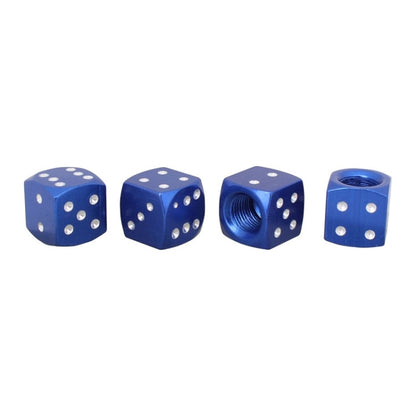 Universal 8mm Dice Style Aluminium Alloy Car Tire Valve Caps, Pack of 4, Dice Style 4, Dice Style, Dice Shape 5, Dice Style 5, Dice Style  5