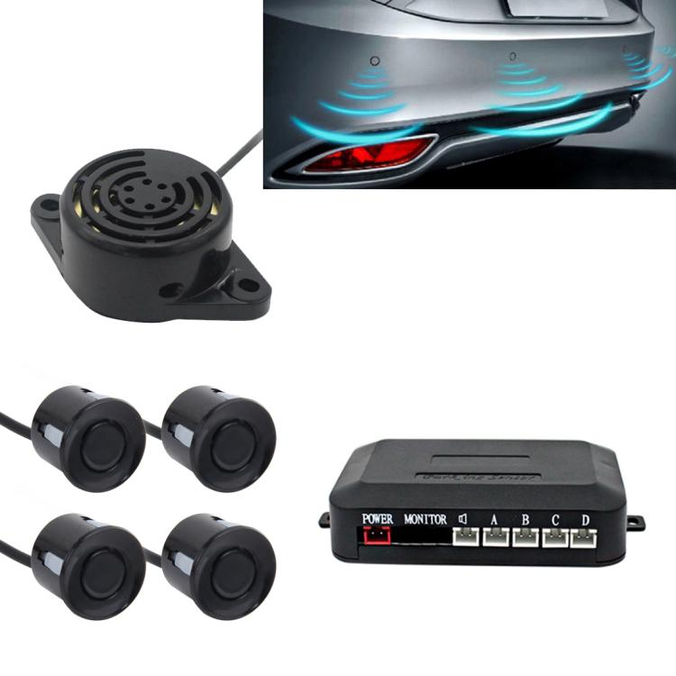 Auto Electromagnetic Back-Up Parking 4 x Sensors, Detecting Distance ...