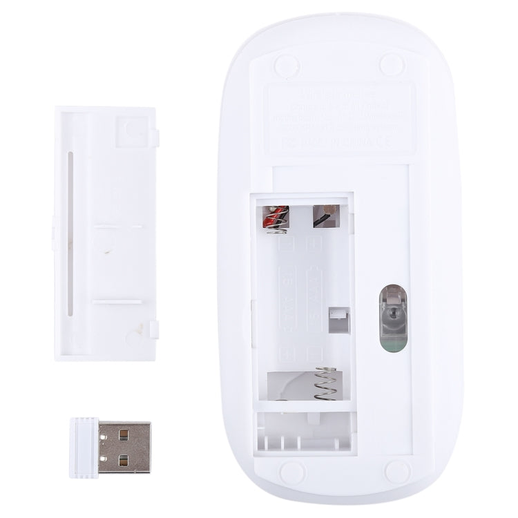2.4GHz Wireless Ultra-thin Laser Optical Mouse with USB Mini Receiver, Plug and Play