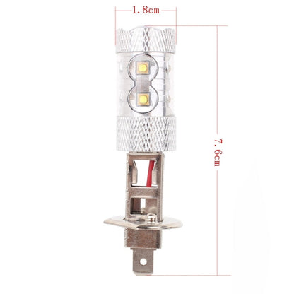 H1 50W 750LM 6500K White Light 10-3535-LEDs Car Foglight , Constant Current , DC12-24V, H1