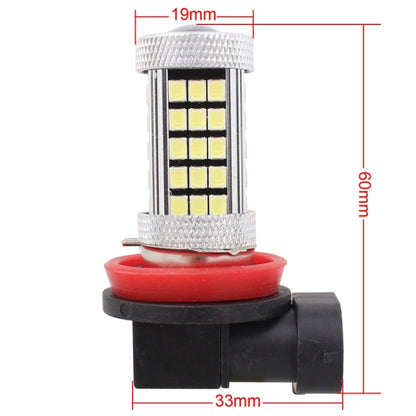 2 PCS H11 12.6W 630LM 6500K White Light 2835 SMD 66 LED Car Fog Light,  DC12V, H11
