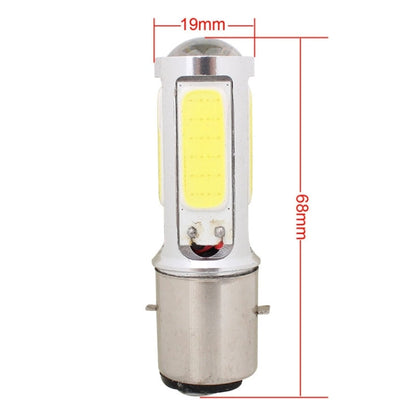 BA20D 1250LM 20W + 5W 5 x COB LED White Light Motorcycle Brake Light Lamp Bulb, DC 12V, 20W + 5W 1250LM
