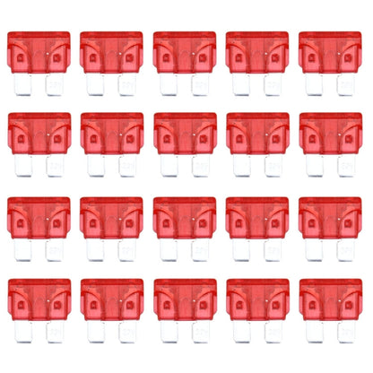 100 PCS Auto Mini Blade Fuse (30A) , DC 12V, 10A Red