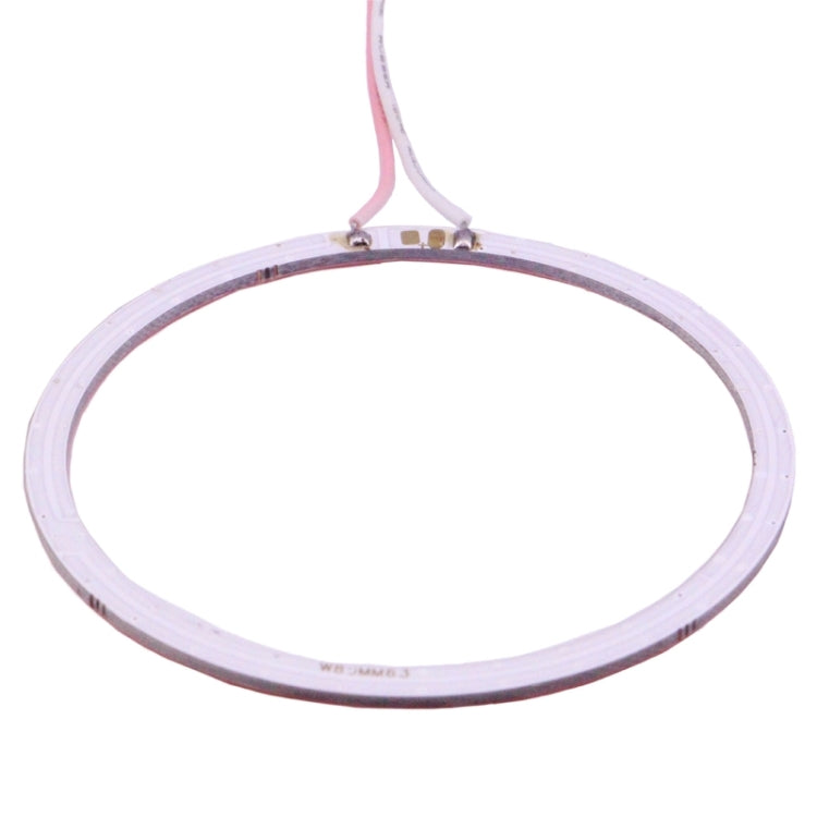 80mm 5W 180LM Angel Eyes Circles Car Headlight COB LED Lights for Vehicles, DC 12-24V, 80mm Red Light, 80mm Pink Light, 80mm Green Light