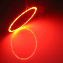 80mm 5W 180LM Angel Eyes Circles Car Headlight COB LED Lights for Vehicles, DC 12-24V, 80mm Red Light, 80mm Pink Light, 80mm Green Light