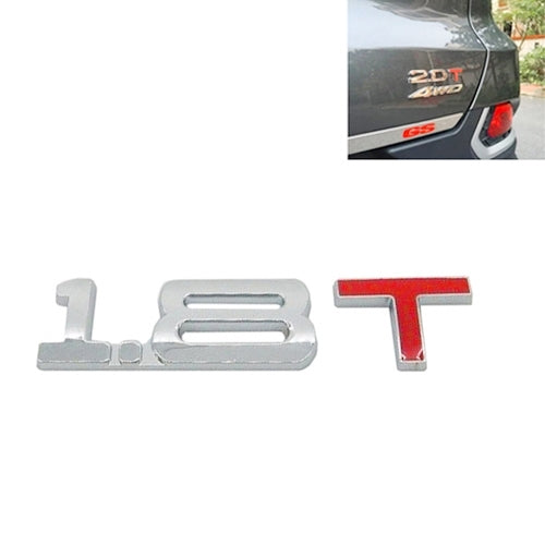 3D Universal Decal Chromed Metal Car Emblem Badge Sticker Car Trailer Gas Displacement Identification, Size: 8.5x2.5 cm, 2.5T, 2.8T, 3.0T, 1.6T, 1.8T, 2.0T