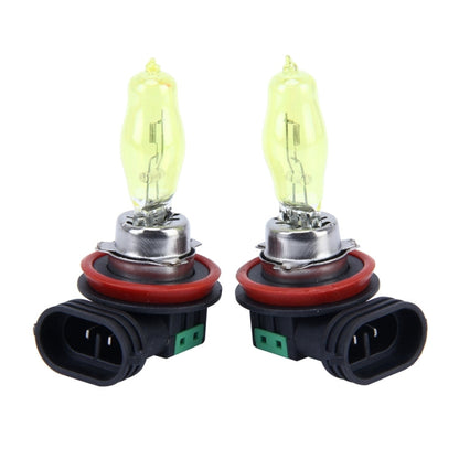 2 X H11 HOD Halogen Bulbs 12V 100W 2400 LM 3500K Yellow Light Headlights, H11