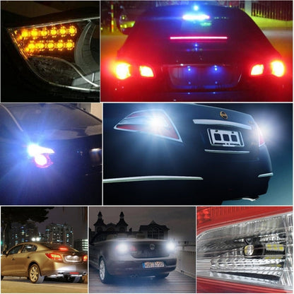 12W 720LM 4-LED 18 Flash Patterns Car Strobe Emergency Warning Light Lamp, DC 12V, 4-LED Yellow Light