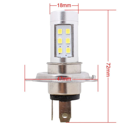 H4 4.2W 630LM White Light 21 LED 2835 SMD Car Headlamp Bulb, Constant Current, DC 12-24V, H4 4.2W