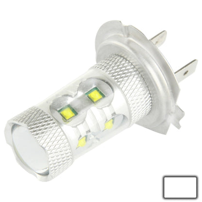 H7 60W White 12 CREE LED Fog Light for Vehicles, DC 12-30V, H7