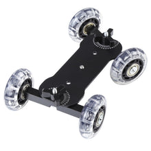 Floor Table Video Slider Track Dolly Car for DSLR Camera , Black