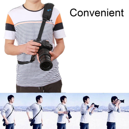 Quick Release Anti-Slip Soft Pad Nylon Single Shoulder Camera Strap with Metal Hook for SLR / DSLR Cameras